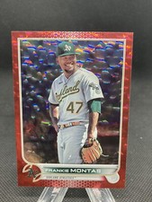 2022 Series 2 Base Red Foil #512 Frankie Montas /199 - Oakland Athletics H16