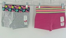 Lot-2 Jumping Bean Shorts Biker Rolled Waist Stretch Dance Play Girls 5