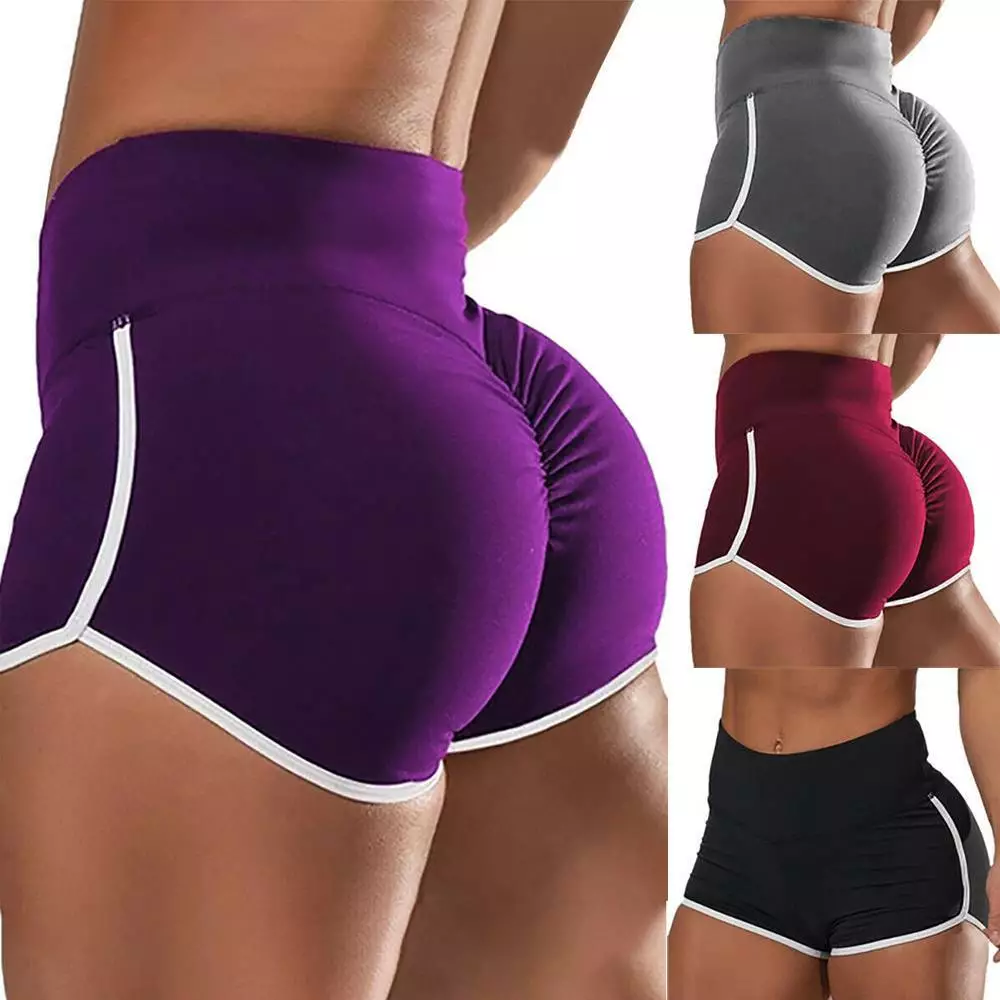 Cargo Shorts Women Gym Shorts Scrunch Butt Booty Tight Shorts Yoga Workout  Clothes For Women Fitness