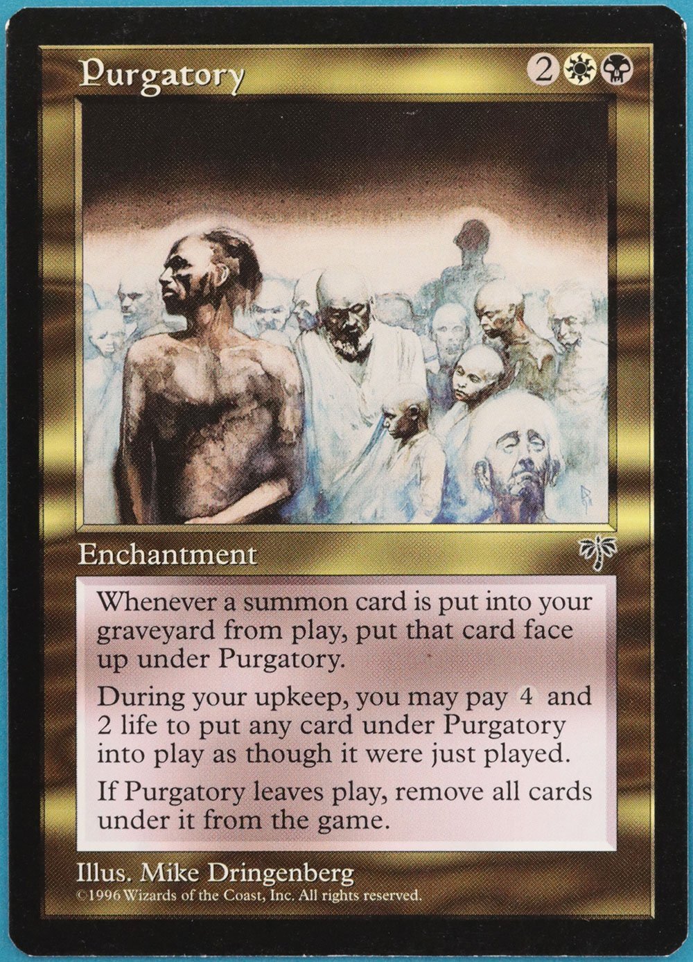 Purgatory Mirage NM White Black Rare MAGIC GATHERING CARD (ID# 297680) ABUGames