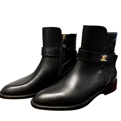 NEU Louis Vuitton Stiefeletten schwarz Leder West Side Damen 39,5
