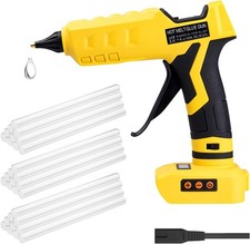 Akku Hei&szlig;klebepistole f&uuml;r Dewalt 18 V/20 V, 100 W, elektrische Hei&szlig;klebepistole
