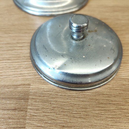 Vintage Chrom Konserven Caddy 6 Zoll hoch 3 Zoll breit Aufbewahrung silberfarben Küche - Bild 11 von 11