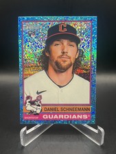 2025 Topps Heritage - Daniel Schneemann #332 Chrome Light Blue Sparkle Refractor