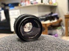 FUJINON 55mm f2.2 Camera Lens Fujica Mount - Soap Bubble Bokeh