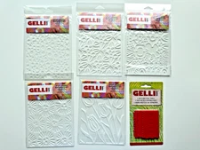 Bundle of NEW Gelli Arts 5x7" stencils and Mini Printing Tools, New in Package