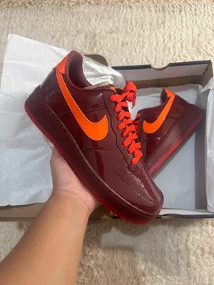 Nike Air Force 1 Low Patent Dark Team Red EU43 UK8.5 US9.5 Brand New W/ Orig Box