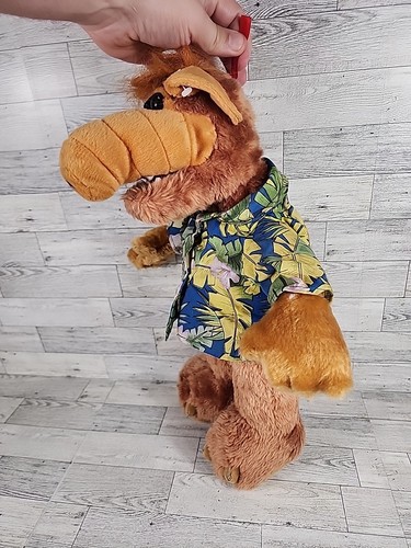 Vintage Hawaiihemd ALF Plüsch 18 Zoll Stofftier Spielzeug Puppe 2002 Nanco y2k - Bild 5 von 8