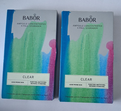 2 x Babor Ampoule Concentrates X Paul Schrader Clear Ampullen