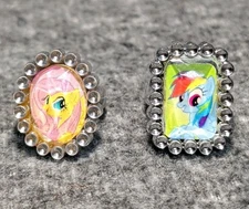 Lot Of 2 My Little Pony Rings American Greetings 395518 Party Supplies HTF