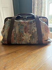 St Michael vintage 1980’s tapestry holdall Gladstone luggage weekend carpet bag 