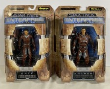 Star Trek Enterprise Away Team Figure Lot Art Asylum HOSHI SATO CAPTAIN ARCHER