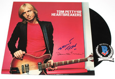 BENMONT TENCH SIGNED TOM PETTY DAMN THE TORPEDOES ALBUM VINYL RECORD BECKETT COA