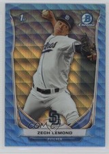 2014 Bowman Draft Chrome Blue Wave Refractor Zech Lemond #CDP64 1h5