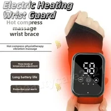 Electric Wrist Massager Support Brace Carpal Tunnel Arthritis Infrared Therapy