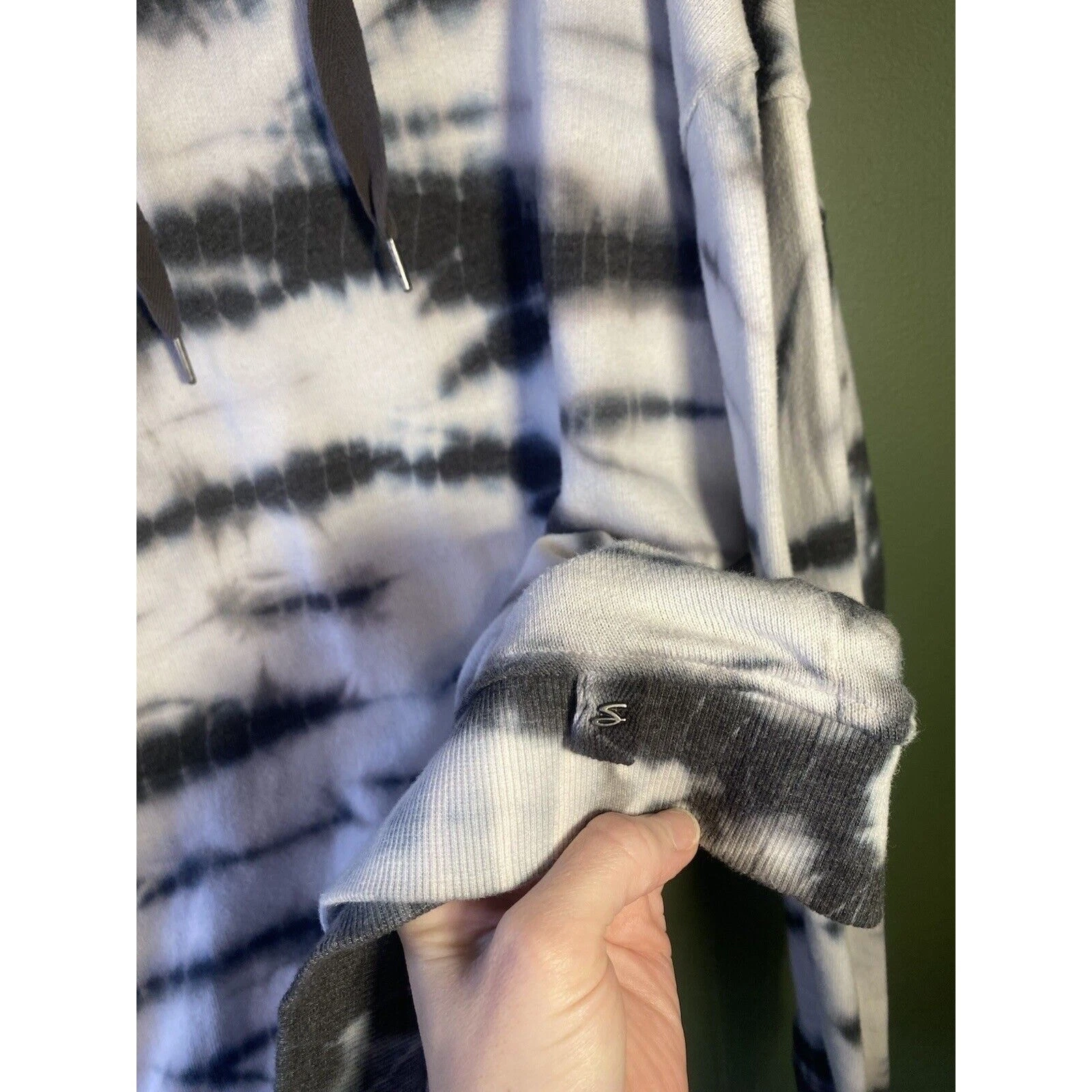 VETEMENTS Felpa con cappuccio 7 Seven For All Mankind donna XL maglione collo imbuto vestibilità rilassata