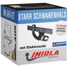 Für Audi A8 13-17 Anhängerkupplung starr mit Elektrosatz 13pol spezi.