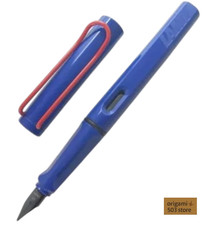 Lamy Safari Blue-Red Clip Fountain Pen  Steel M Limited Edition Mint Condition