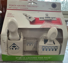 Martha Stewart Holidays Crafts Scrapbook Punch Around the Page Set Rings NIP