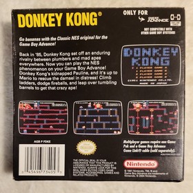 Donkey Kong Classic NES Game Boy Advance GBA Box Manual ONLY Good Condition GBA