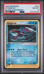 Kyogre ex 001 Black Star Promo Holo (Nintendo Power Magazine)
