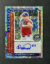 🔥2026 Panini Stars & Stripes Autograph Auto Nathan Handley-White Disco SP🔥