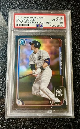 2015 Bowman Draft Aaron Judge Chrome ASIA BLACK Refractor #150 PSA 10 Rookie RC