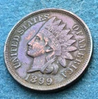 🌈 1899 Indian Head Cent Penny Natural Album Toning (H)- S