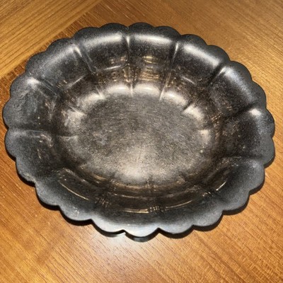 Vintage Oneida LTD Silver Plate Candy Dish With Scalloped Edges, 5.5 Inches