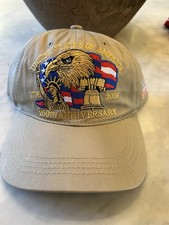 USA 250th Anniversary Hat 1776-2026 Eagle Flag Khaki Cap Patriotic