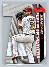 2021 Topps Update #PDC-55 Max Scherzer Topps Platinum Players Die Cuts