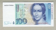GERMANY FEDERAL REP.: 100 Deutsche Mark Banknote, (UNC), P-41a, 02.01.1989,No Re