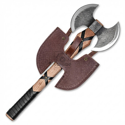 Handcrafted Viking Axe High Carbon Stainless Steel Hatchet Camping Survival Tool
