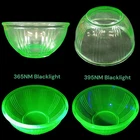 Vintage Uranium Depression Glass Mixing Bowl 6" 1930s UV Glow