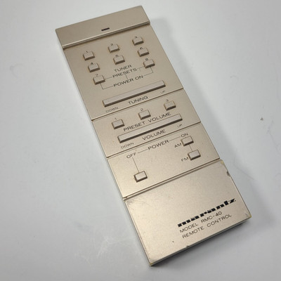 Genuine Marantz RMC-40 Remote Control Unit  Clean Battery Terminal Tested Vntage