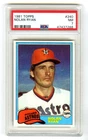 NOLAN RYAN~1981 TOPPS PSA-7 NEAR MINT WELL-CENTERED GRADED CARD #240 (NEW CASE)