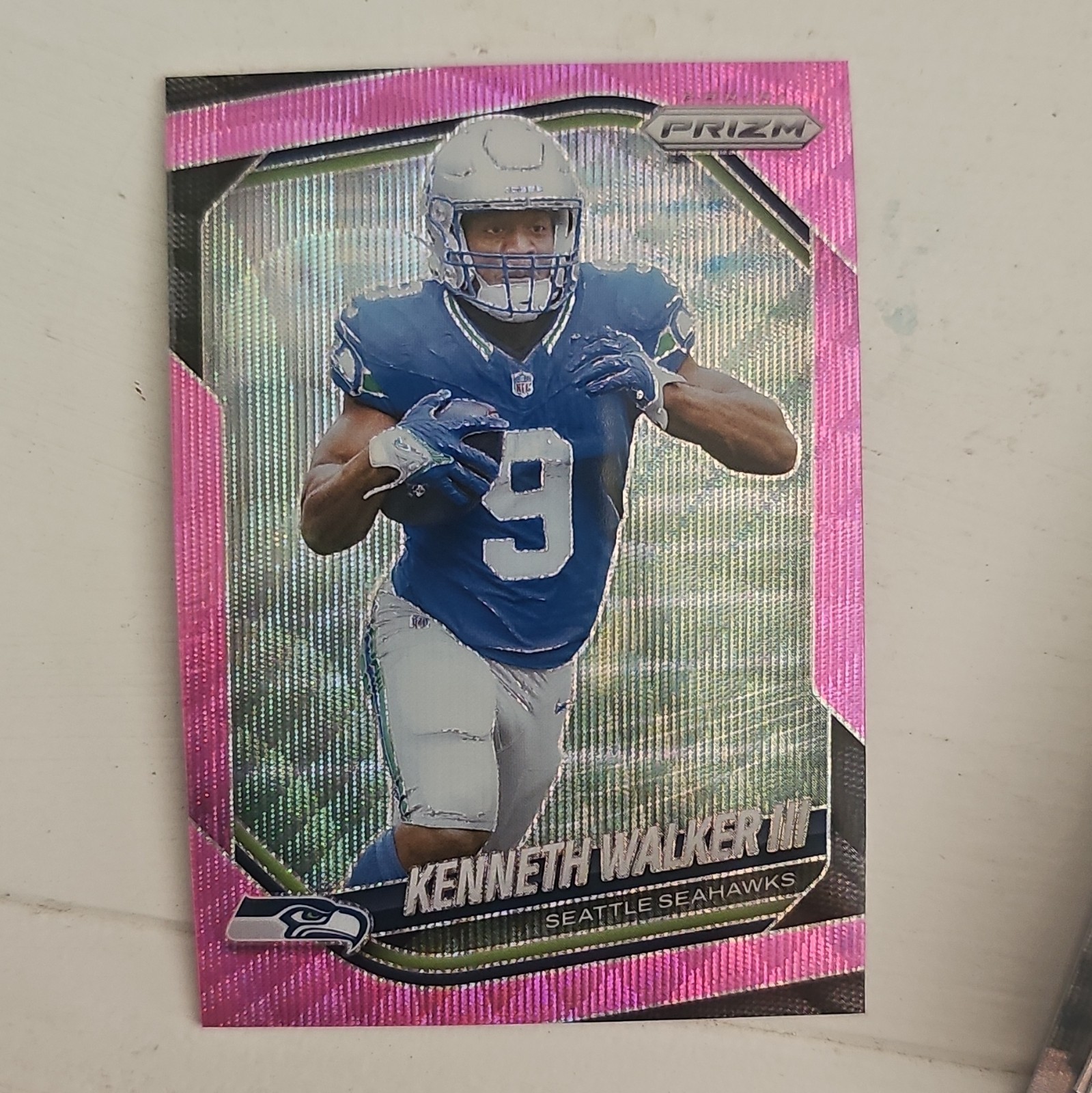 2025 Panini Prizm Pink Pulsar Kenneth Walker III Pink #272 Seahawks