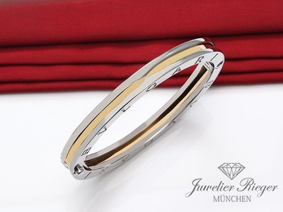 Bvlgari Armreif B-Zero 1 Gr L Edelstahl & Gelbgold 750 Bulgari Armband