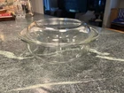 Vintage PYREX Clear Glass Casserole Dish A-24 With Lid 684-0A-18, 2 Qt