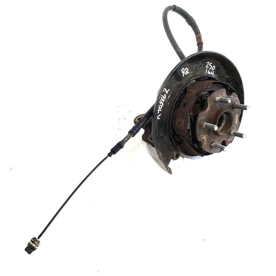 Toyota Supra 1987 1992 OEM trozo de nudillo trasero derecho con cable de freno Foto 3 de 4