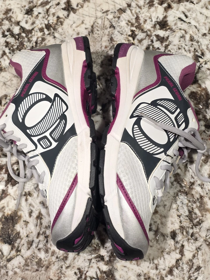 Zapatos de ciclismo para mujer Pearl IZUMI WX ROAD FUEL 2 talla 42 blanco púrpura limpios Foto 4 de 4