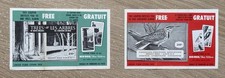 2 Brooke Bond Canada Tea Card Coupons Trees of North America Songbirds