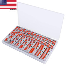 50 PCS Lever Wire Electrical Connectors Nuts Assortment Kit with 28-12 AWG, Mult