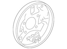 Genuine Toyota Backing Plate 47044-02040