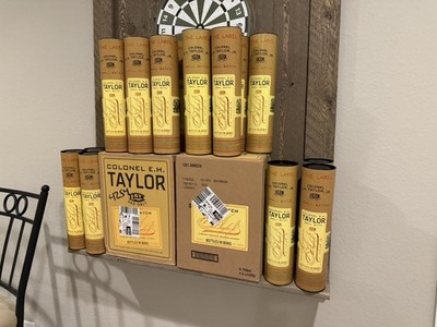 6 Colonel EH Taylor Small Batch Bourbon Tubes Plus Box EHT SmB BIB E.H. Bond