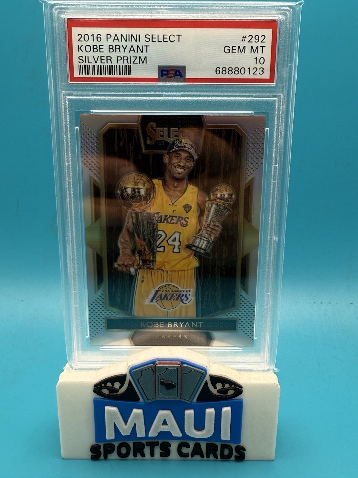 2016 Select Silver Prizm Kobe Bryant #292 PSA 10