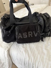 ASRV Duffle Gym Bag- BLACK