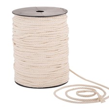 Macrame Cord 4mm x 240yd  100 Natual Cotton Macrame Rope  3 Strand Twisted...
