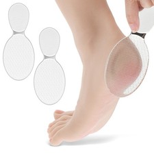 2 Pack Glass Foot File, 8-Shaped Rough Smooth Side 1 Count Pack of 2 , White