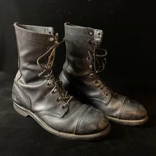 Biltrite ANSI Z41.1-1967 75 US Combat Boots Black Leather Steel Toe 11 R Vietnam